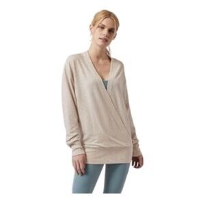 Athleta Purana V-Neck Wrap pink XL NWT‎